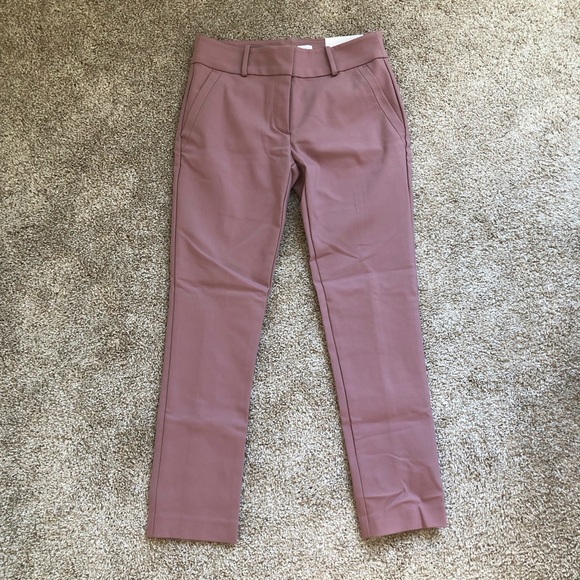 Size 4 LOFT Mauve Pink Modern Skinny Ankle Pants - Picture 2 of 4